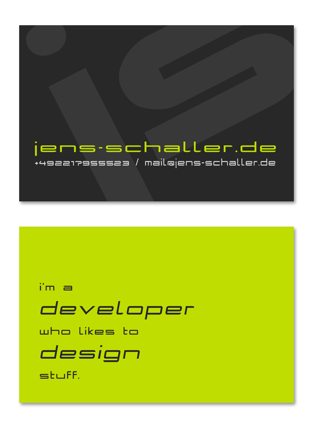 Jens Schaller - card 2012